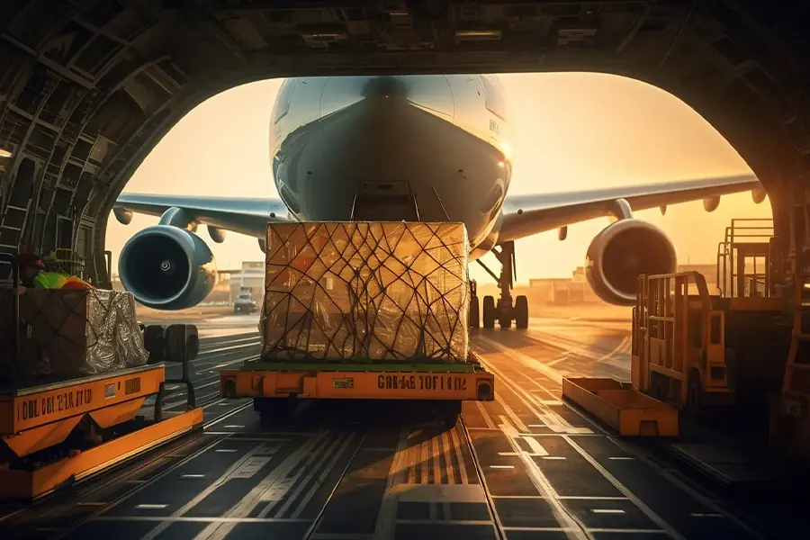 Plane being loaded up